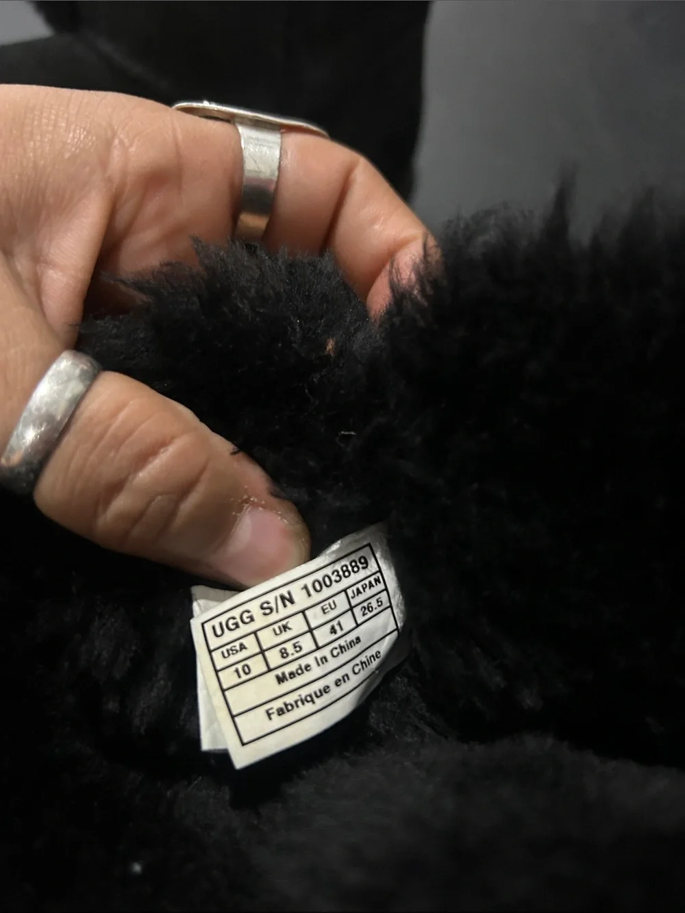UGG plush shearling